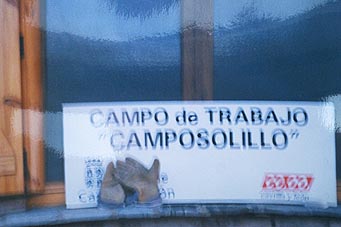 Cartel del Campo de Trabajo en Camposolillo, verano de 1998